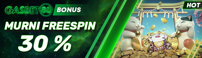 BONUS MURNI FREE SPIN 30%